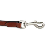 Petface herringbone leather dog lead 120cm, imported from the UK