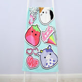 Squishmallows blue beach towel 140x70cm, imported from the UK
