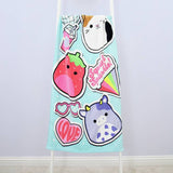 Squishmallows blue beach towel 140x70cm, imported from the UK
