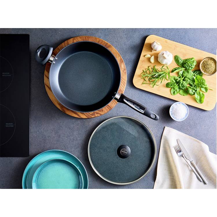 Morphy Richards 28cm forged aluminium lidded saute pan, UK version