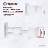 ProperAV TV wall bracket tilt and swivel 13-28 inch - British product