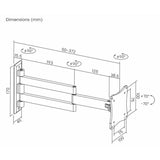 ProperAV TV wall bracket tilt and swivel 13-28 inch - British product