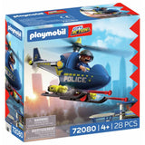 Playmobil police helicopter playset (British brand)