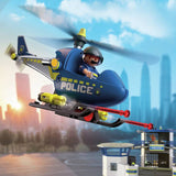 Playmobil police helicopter playset (British brand)