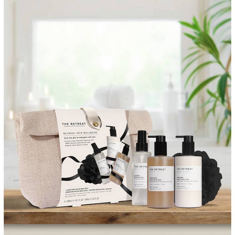 The Retreat Into Wellbeing self-care gift set, UK version