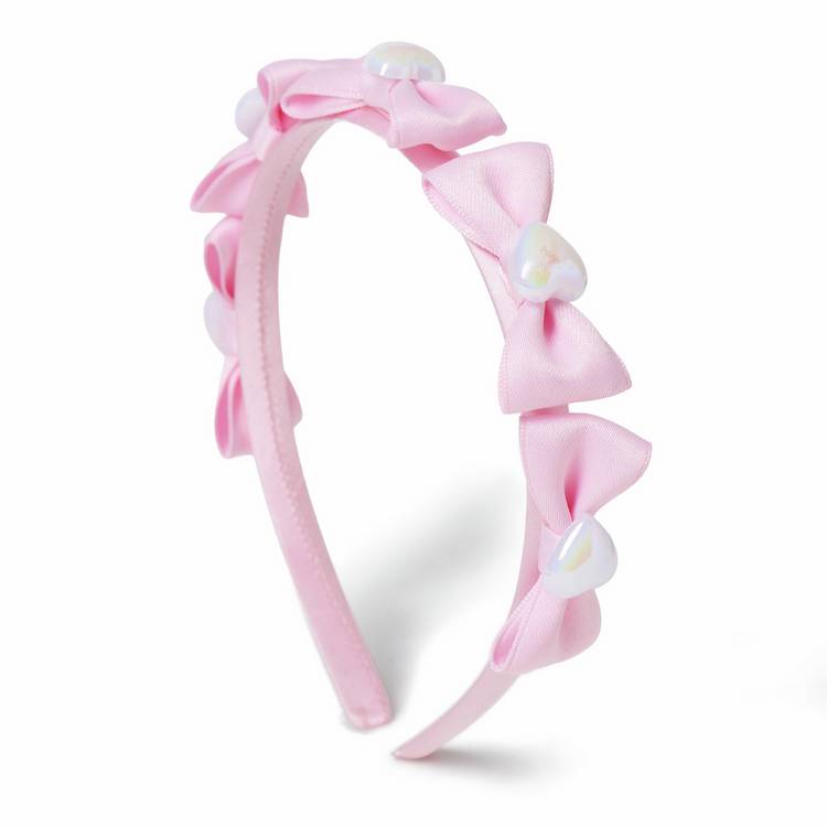 Flitzy pink bow headband - British product
