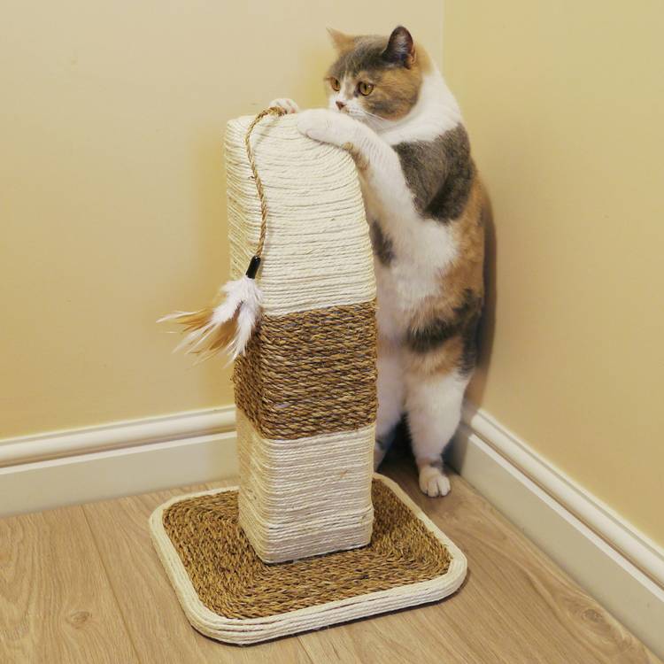 Rosewood Pet Rimini Natural Cat Scratcher H49cm - British product