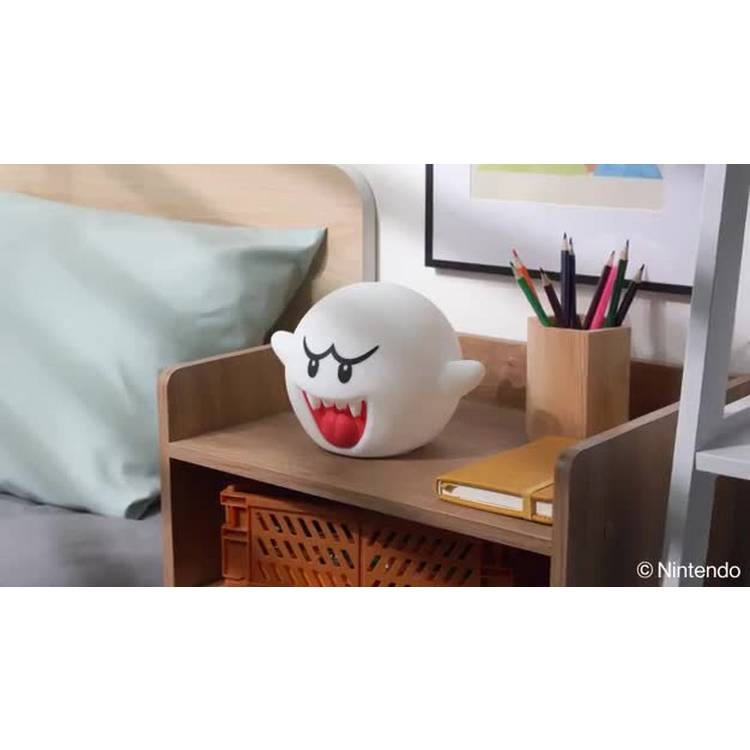 Super Mario Boo SquishyGlo silicone desk lamp white, UK version