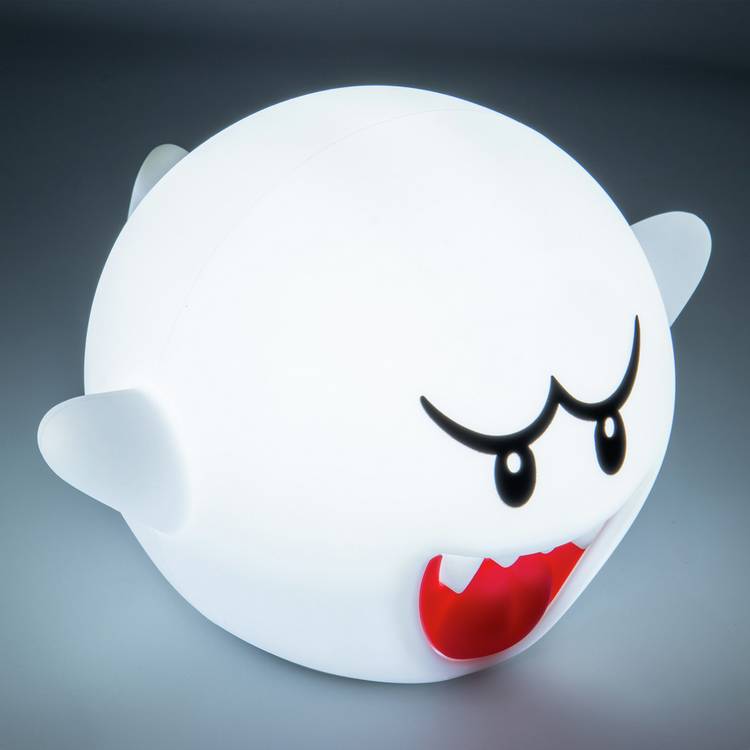 Super Mario Boo SquishyGlo silicone desk lamp white, UK version