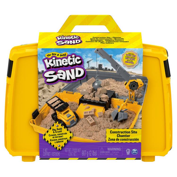 Kinetic Sand Construction Box Playset, imported from the UK