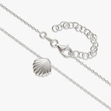 Revere sterling silver scallop shell pendant necklace 46cm - British product