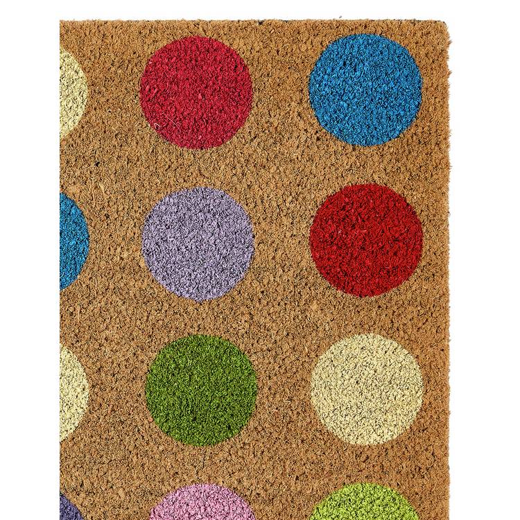 My Mat printed coir spots doormat 45x75cm - British product