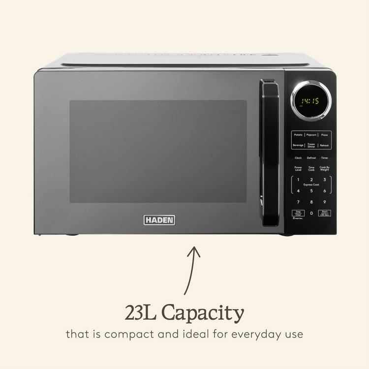 Haden 23L microwave black - British product