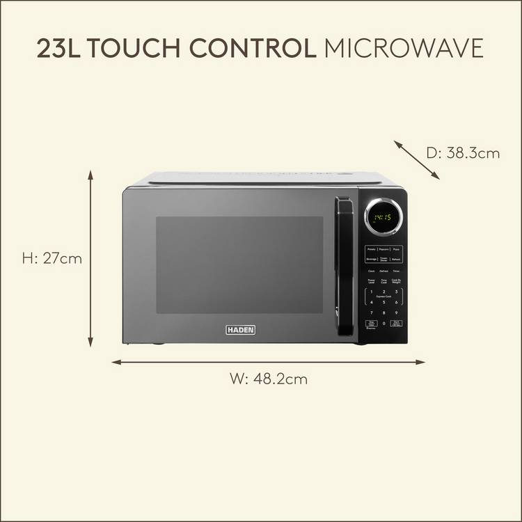 Haden 23L microwave black - British product