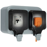 Argos Masterplug 1 Gang Weatherproof Outdoor Socket for Mode 2 EV Charging, Grey- Buy online at McGrocer