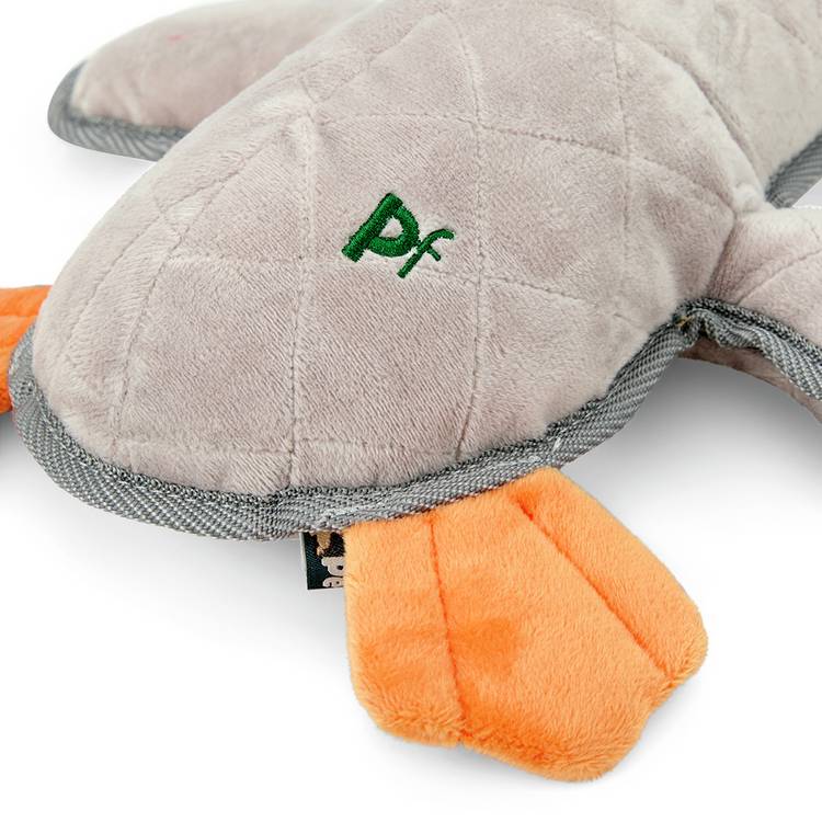 Petface Tough Duck dog plush toy, UK version