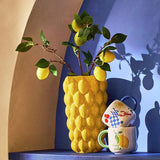 Argos Home ceramic yellow lemon vase 15cm (British brand)