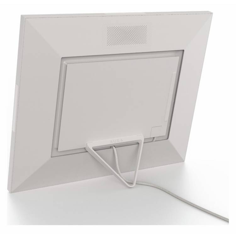 AURA digital photo frame clay white 15 inch, imported from the UK
