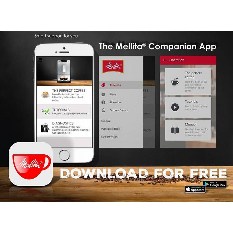 Melitta Purista bean to cup coffee machine, UK version