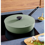 Morphy Richards forged aluminium saute pan 28cm green, UK version