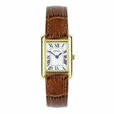 Sekonda watch white dial brown leather strap, UK version