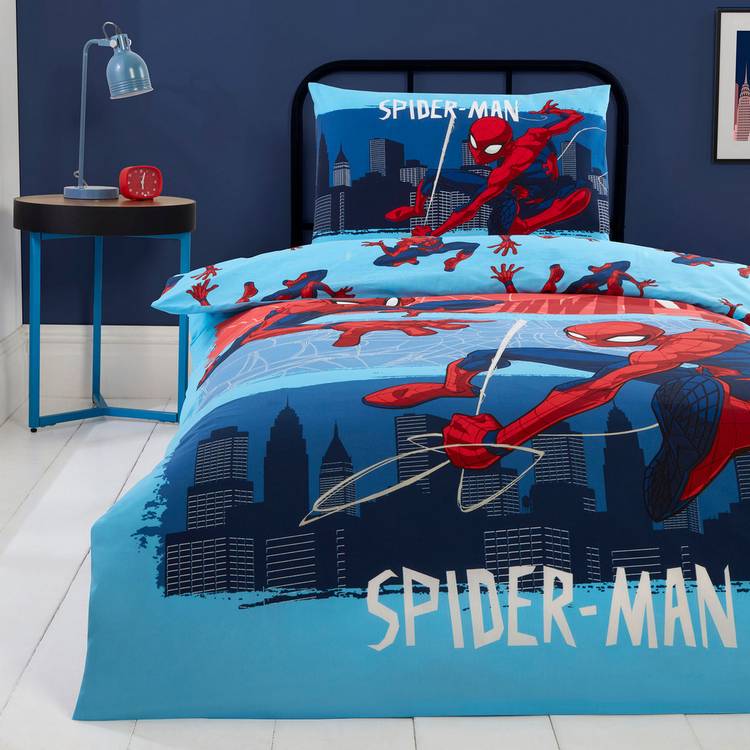 Marvel Spiderman kids bedding set single, UK version