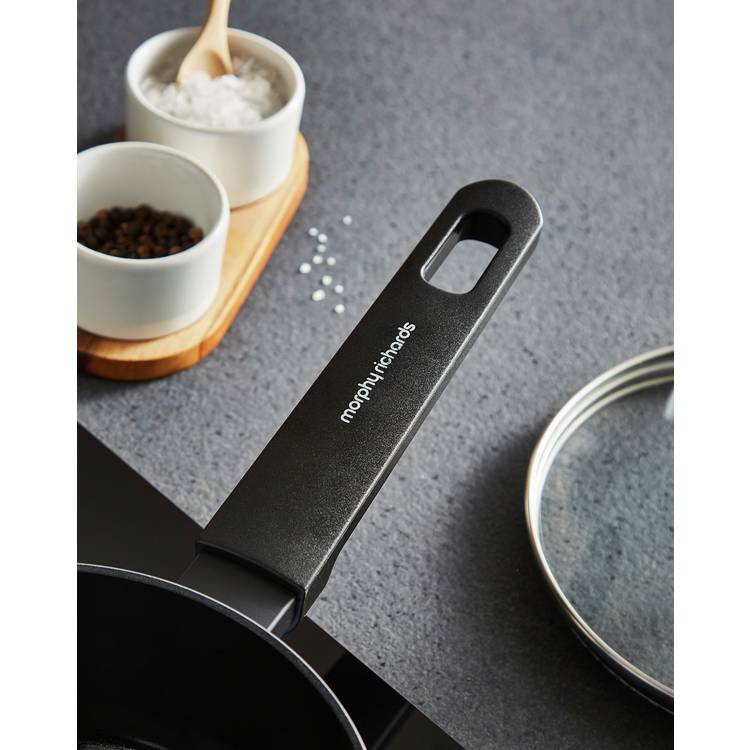 Morphy Richards blue aluminium saucepan set 3 piece, UK version