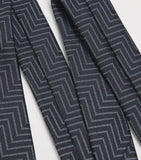 Giorgio Armani silk chevron tie 7cm - British product