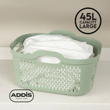 Addis laundry basket sage green 45L (British brand)