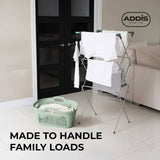 Addis laundry basket sage green 45L (British brand)