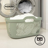 Addis laundry basket sage green 45L (British brand)