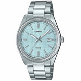 Casio analogue watch ice blue dial stainless steel, imported from the UK