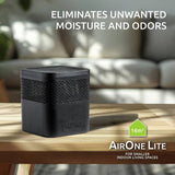 AirOne Classic Dehumidifier in black with 1 litre tank (British brand)