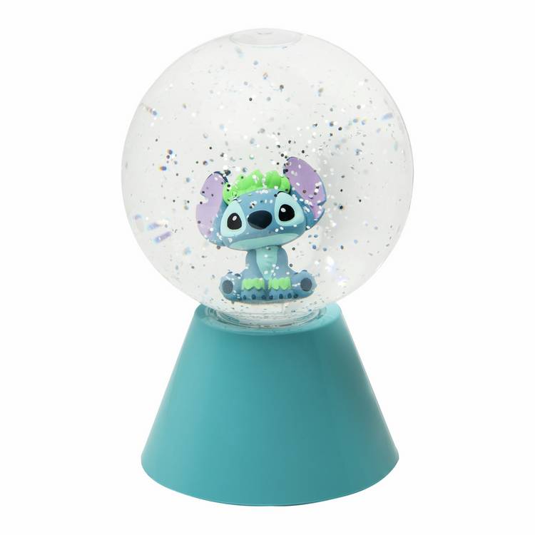 Disney Lilo and Stitch glitter ball LED light 17cm, imported from the UK
