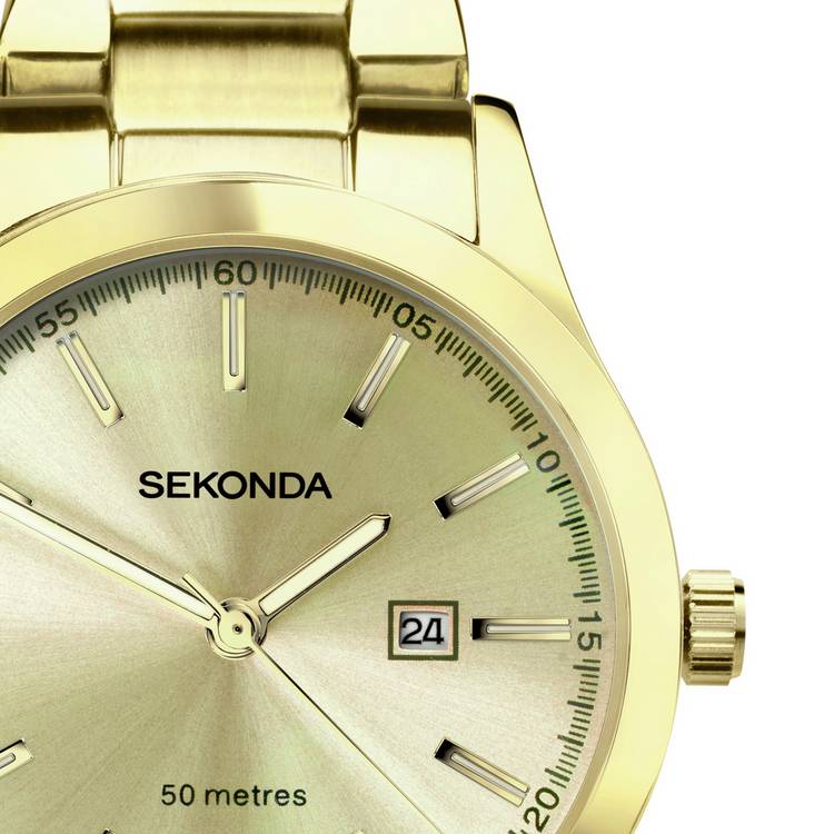Sekonda Taylor champagne dial watch 34mm, imported from the UK