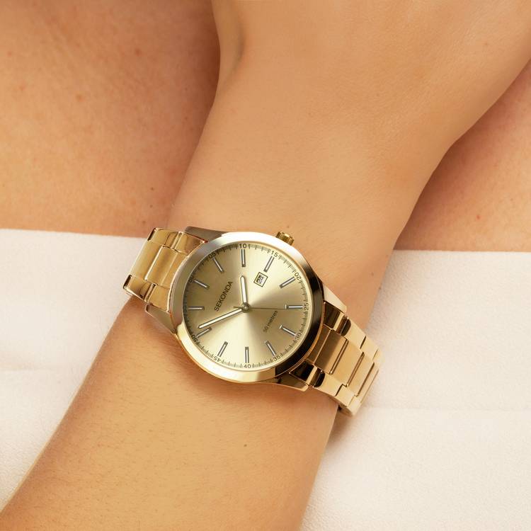 Sekonda Taylor champagne dial watch 34mm, imported from the UK