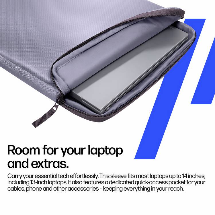 HP laptop sleeve 13-14 inch Galactic Lilac (British brand)