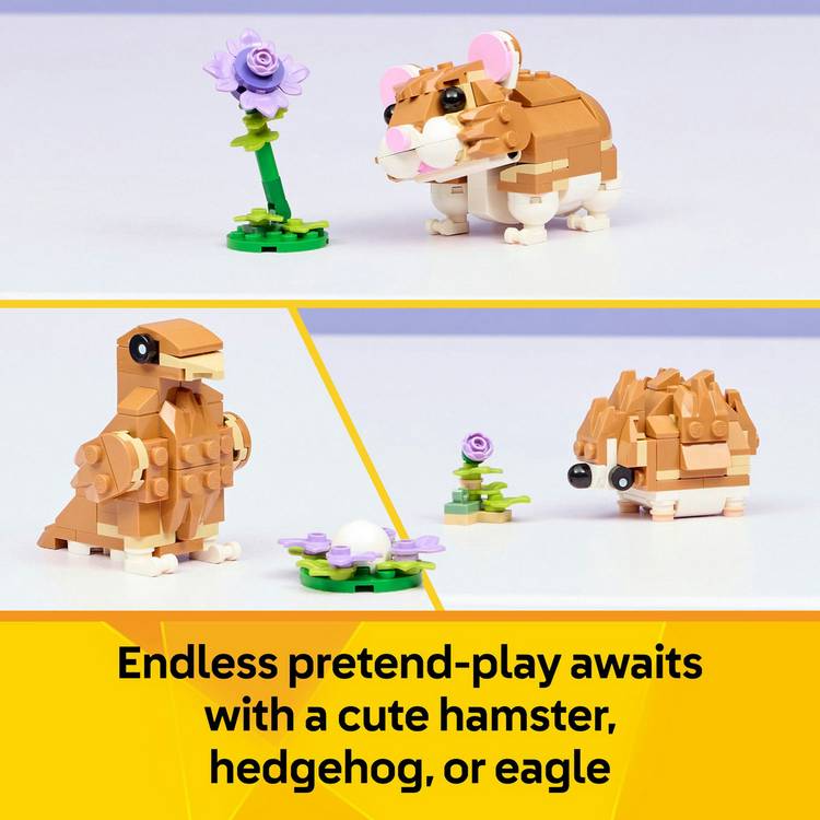 LEGO 3in1 hamster building set 166 pieces - British product