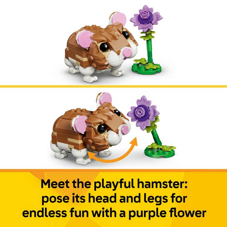 LEGO 3in1 hamster building set 166 pieces - British product