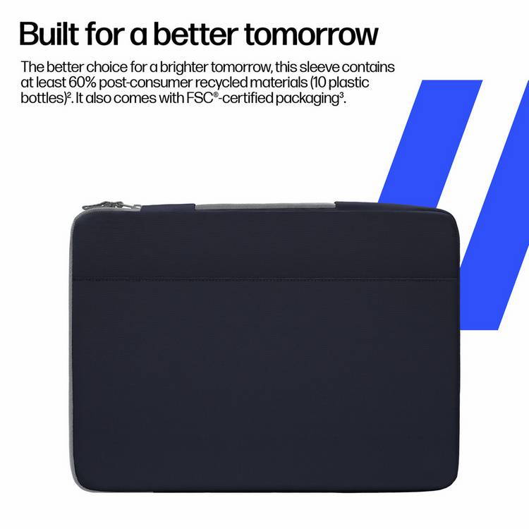 HP laptop sleeve blue 13-14 inch, UK version