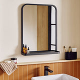 Argos Home industrial bathroom mirror with shelf 64x49cm (British brand)