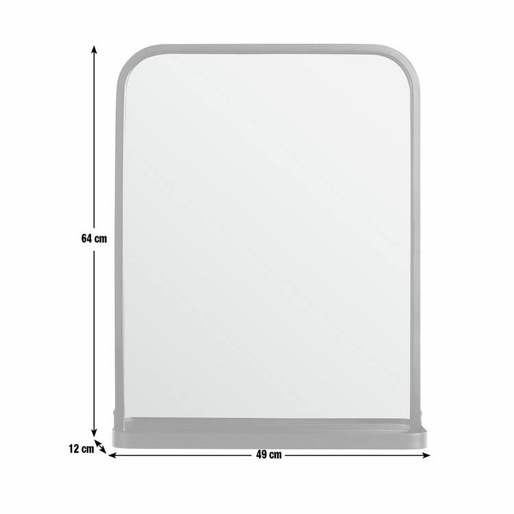 Argos Home industrial bathroom mirror with shelf 64x49cm (British brand)