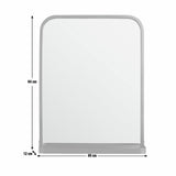 Argos Home industrial bathroom mirror with shelf 64x49cm (British brand)