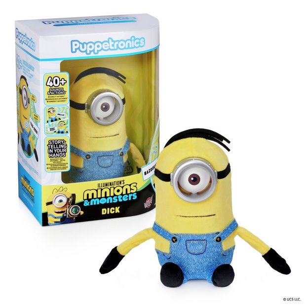 Minions Dick palm puppetronic interactive toy, imported from the UK