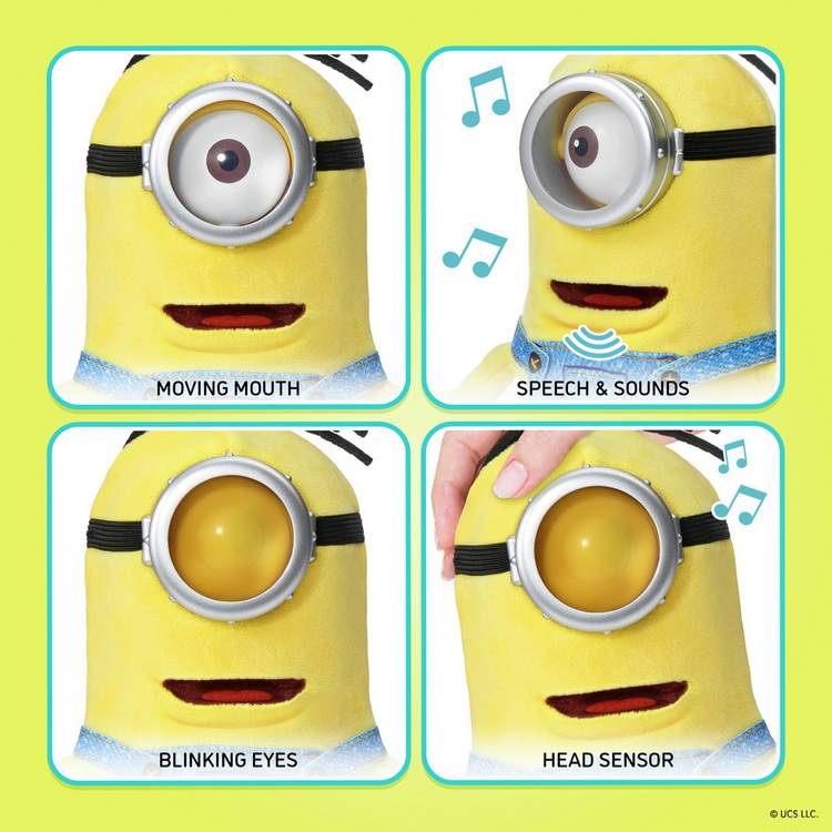 Minions Dick palm puppetronic interactive toy, imported from the UK