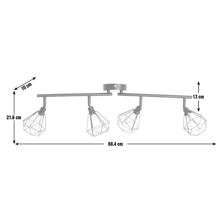 Argos Home Kanso 4-light spotlight black, UK version