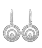 Chopard white gold diamond Happy Spirit earrings, imported from the UK