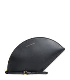 Carolina Herrera Consuelo clutch bag fan-shaped leather - British product