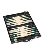 Aspinal of London croc-embossed leather backgammon set 17-inch - British product