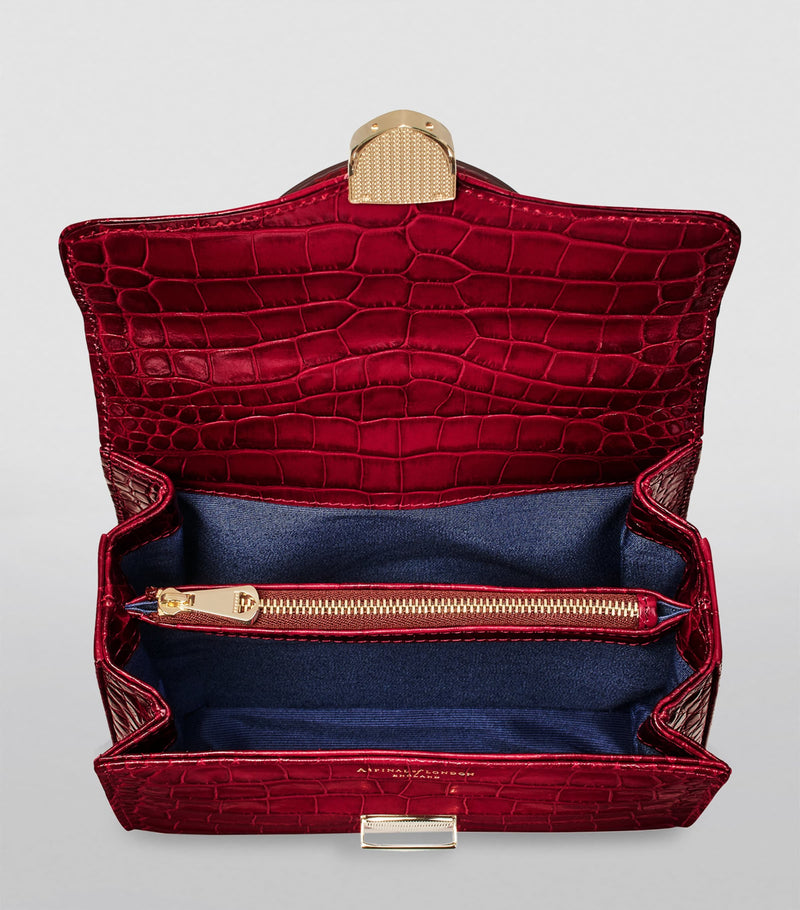 Aspinal of London Mayfair midi top-handle bag, imported from the UK